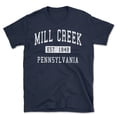 thumbnail image 1 of Mill Creek Pennsylvania Classic Established Men's Cotton T-Shirt, 1 of 1
