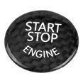 thumbnail image 2 of Cubierta de interruptor de botón de arranque y parada de motor de coche, fibra de carbono negra, para BMW serie 1-7 X1 X3-X6, 2 of 5