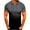 Dark Gray, variant on TIHLMK Tshirts Shirts for Men Men's 3D Printed Lapel Half Button Pullover Athleisure Short Sleeve T-Shirt