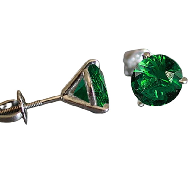 Pendientes Sonducket Versátiles y Llamativos para Mujer Verde 8mm