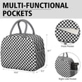 thumbnail image 4 of Sac à Lunch Fusion Rayé et à Carreaux – Design Rustique à Carreaux Isolé Réutilisable pour le Travail et l'École, 4 of 5