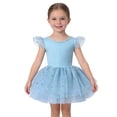 thumbnail image 3 of EnJoCho Girls Tutu Dress Ruffl𝖾 Sleeveless Gradient Tulle Toddler Elastic Smoc𝗄ed Wedding Puffy Dresses Summer Cute Princess Outfit Toddler Skater Dress Casual, 3 of 6