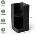 thumbnail image 2 of 2-Piece Metal Flower Pots - Easy-to-install rectangular metal flower pots, modern outdoor planters suitable for all weather conditions, with drainage holes and dividers.15" L x 15" W x 30" H, 2 of 6