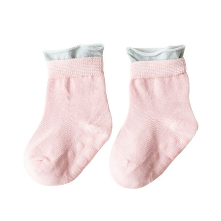 

VIEGINE Baby Kids Crimping Socks Toddler Spring Summer Cotton Anti-slip Ankle Sox