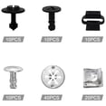 thumbnail image 2 of 100 Uds. Clips de cubierta de la bandeja inferior del motor Kit de pernos de tornillo de Metal inferior para Audi VW Xemadio 221225, 2 of 9