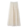 thumbnail image 4 of Tulle Maxi Skirts for Women, High Waist Flowy Elegant Long Tutu Party Skirt, 4 of 5