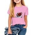 thumbnail image 2 of HVOBBTY T-shirt Décontracté à Manches Courtes pour Tout-Petits, T-shirt Décontracté Ample à Manches Courtes Col Rond Confortable pour Adultes Rose, 7 Ans, 2 of 4