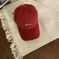 thumbnail image 2 of AWZXDE Women's Wide & Deep Baseball Cap Multiple Color Long Brim Big Size Adjustable Red, 2 of 3