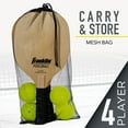 thumbnail image 3 of Franklin Sports 4 Player Pickleball Paddles Set - 4 Wood Paddles + 4 Outdoor Balls, 3 of 13