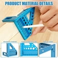 thumbnail image 5 of Aluminium Alloy 3D Multi Angle Measuring Ruler Rapid Positioning Woodworking Square Measuring Tool Precise Angle for Marking, 5 of 11