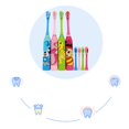 thumbnail image 2 of Cute Design Children Electric Toothbrush Cartoon Pattern Double-sided Tooth Brush Heads Electric Teeth Brush For Kids, 2 of 6