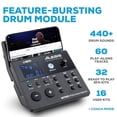 thumbnail image 3 of Alesis Nitro Max Kit Batería Eléctrica con Pads de Malla Silenciosos, Caja de Doble Zona de 10", Bluetooth, Más de 440 Sonidos Auténticos, Drumeo, USB MIDI, Pedal de Bombo, 3 of 5