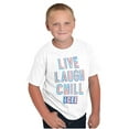 thumbnail image 3 of Live Laugh Chill Icee Logo Retro Crewneck T Shirts Boy Girl Teen Brisco Brands XS, 3 of 6