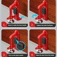 thumbnail image 6 of Portable Alarm Door Stopper with 80dB Super Loud Wireless Alarm - Heavy-Duty Metal Door Clamp, Travel Safety Lock, Home Security System, Anti-Theft Device for Women, 6 of 7