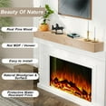 thumbnail image 7 of Handcrafted Wood 60 in. Paint Solid Pine Wood Cap-Shelf Mantel Clear Varnished Natural Wood, 7 of 7