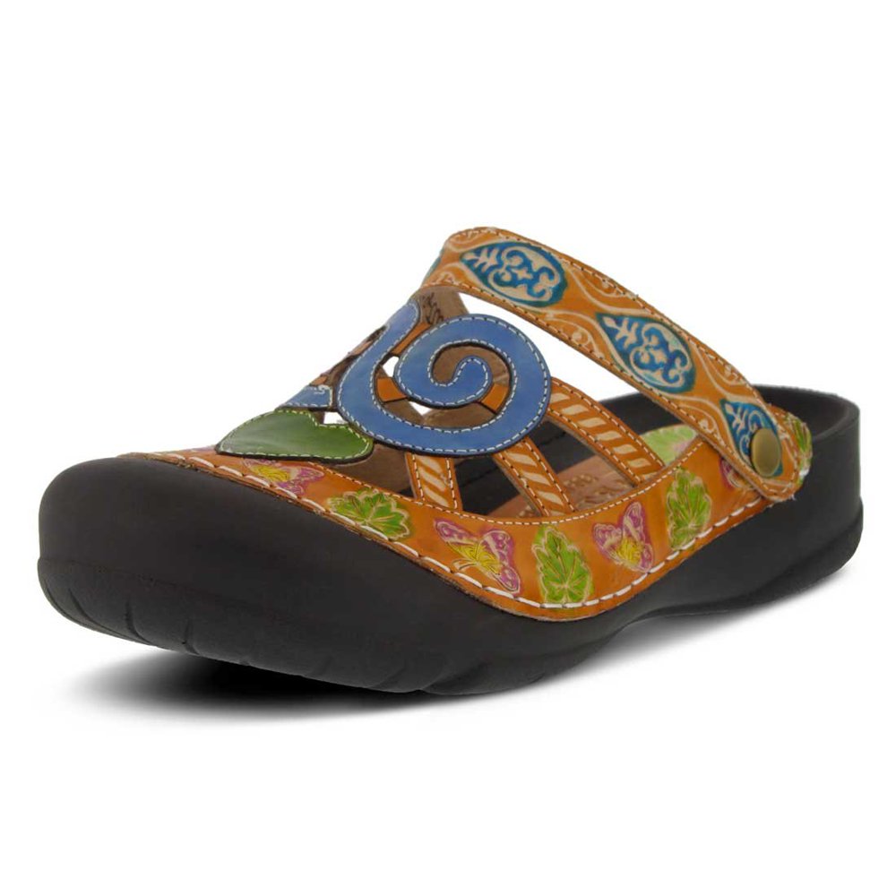 L'Artiste by Spring Step Lartiste Bombay Clogs Camel