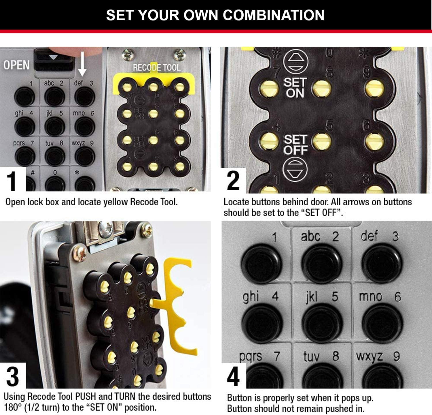 Master Lock - 5423E Push Button Select Access® Key Safe