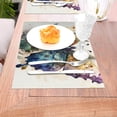 thumbnail image 5 of YFYANG Washable Heat-Resistant Placemats, 70% PVC/30% Polyester, Dream Watercolor Butterfly Kitchen Table Mat, 12" x 18" 4 Pcs, 5 of 6