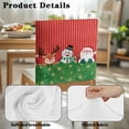 thumbnail image 7 of TSOVTHRID Chair Back Slipcovers Washable Dining Chair Cover for Party Banquet Breathable Chairs Back Protector Cover for Christmas Decor, Cartoon Snowman Santa Claus Reindeer Print, Set of 4, 7 of 7