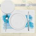 thumbnail image 3 of Ambesonne Gender Reveal Place Mats Set of 4, It's Boy Abstract, Standard Size, Violet Blue White, 3 of 6