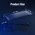 thumbnail image 5 of Soontrans 55" Z Shaped Gaming Desk, Computer Gaming Table Desk with LED Lights, Carbon Fibre Home Office Desks PC Gamer Workstations with Cup Holder & Headphone Hook, 5 of 7
