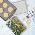 thumbnail image 5 of Yayeee Pot Holders Kitchen Heat Resistant with Pocket 7"x9.8" Cotton Oven Cooking Hot Pads, Green Floral Garden, 5 of 7