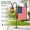 Black Shepherds Hook D, variant on Garden Flag Stand with 5-Prong Base, Stable Outdoor Flag Holder, Waterproof Yard Flag Pole with Clip and Stopper for Lawn, Garden Decor