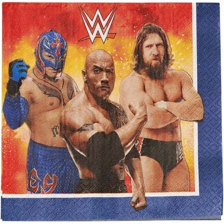 WWE Party Paper Lunch Napkins, 16ct