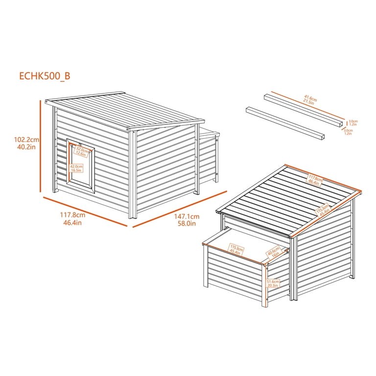 New Age Pet Urban Farm Fontana Extra Large Poultry House - Chicken