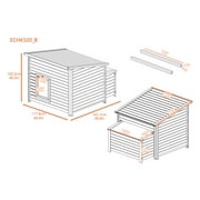 New Age Pet® ECOFLEX® Fontana Jumbo Chicken Coop, in Red or Tan, for 4 to 6 Chickens