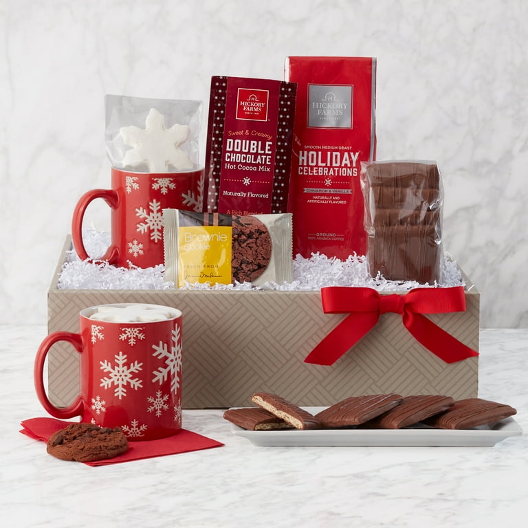 Happy Holidays! Flavored Coffee Gift Box w/Treats & Accessories