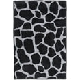 thumbnail image 1 of Animal Collection Custom Size Animal Print Area Rug for Living Room, Dining Room, Kitchen, Bedroom, Kids, Giraffe Black Grey - 6' x 7', 1 of 1