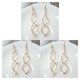 thumbnail image 5 of sweethay 1 Pair Metal Woman Earrings Portable Party Working Plating Twist Drop Gift Office Jewelry Ear Spiral Shape Christmas Ornamental Type1 NO1, 5 of 6