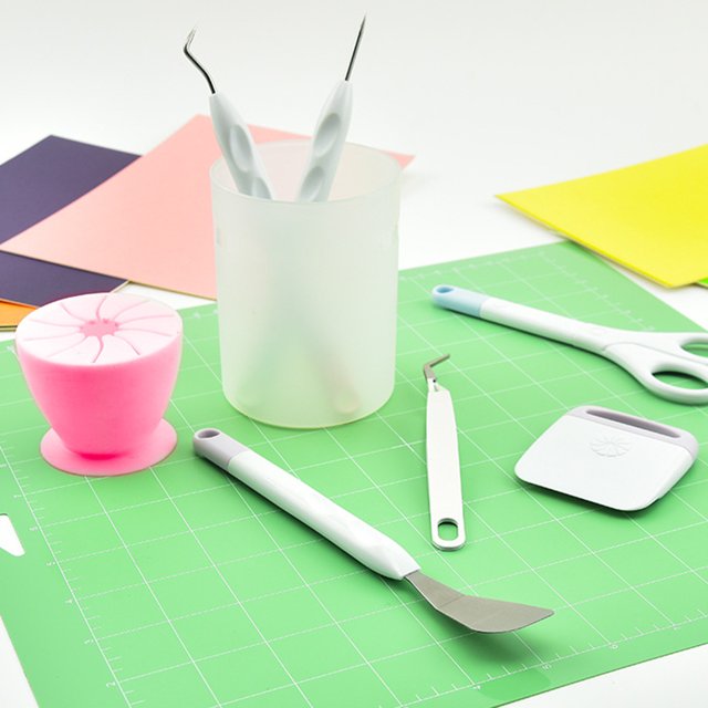 Kit de herramientas básicas para manualidades de cartulina DIY, herramientas de silueta para deshierbe de vinilo artesanal Tmvgtek Para estrenar