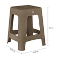 thumbnail image 2 of Kit 4 Bancos Cuadrado Para Exterior E Interior (Gris Calido), 2 of 4