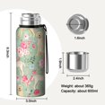 thumbnail image 7 of 20 Oz Labrador Dog and Flower Floral Coffee Tumbler Double Wall Insulated Stainless Steel Water Bottle | Metal Reusable Thermoses Flask with Cup Cap | Leak & Sweat Proof with Anti-Dust Lid, 7 of 7