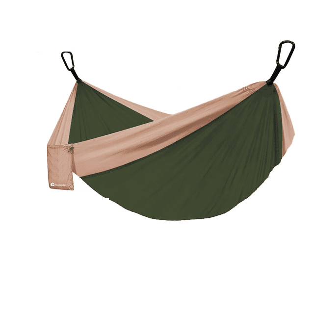 Hamaca Camping con Kit De Instalación Verde Militar