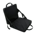 thumbnail image 2 of Lipstore Folding Seat Chair Pad for Camping Bleacher Stadium Flat Black, 2 of 8