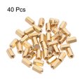 thumbnail image 2 of Unique Bargains 40 Pcs Tube Droit en Laiton Filetage Pilier PCb Entretoise Hexagonale M3x5x8mm, 2 of 3