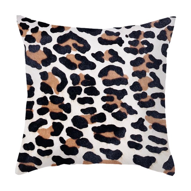 Naiovety Funda de almohada de piel de animal, suave y cómoda, con pieza única, fácil de cuidar. Decoración del hogar estilo 8