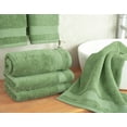 thumbnail image 2 of Cotton Paradise 100% Cotton Turkish 4 Piece Hand Towel Set, Soft Absorbent Face Towels Clearance Set, Sage Green, 2 of 6