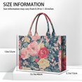 thumbnail image 3 of Large Capacity Tote Bag,Pioneer Flower Floral Print Pattern Handbag Fashion Luxury Tote Bag,15.7"x13"x 5.1" Inches,Laptop Compatible, 3 of 6