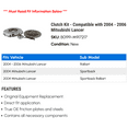 thumbnail image 2 of Clutch Kit - Compatible with 2004 - 2006 Mitsubishi Lancer 2005, 2 of 2