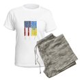thumbnail image 5 of CafePress - Ukrainian Lover I Stand With Ukraine Pajamas - Women's Short Sleeve Print T-Shirt and Pants Light Cotton Pajama Set, 5 of 7