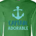 thumbnail image 4 of Inktastic Captain Adorable, Boat Anchor, Nautical - Blue Long Sleeve T-Shirt, 4 of 5