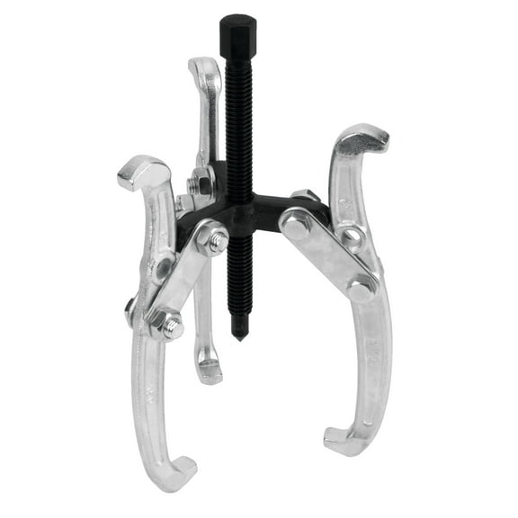 Performance Tool W137P 6 In. 3-Jaw Gear Puller - Reversible Design, Drop-Forged Steel, Zinc Plating