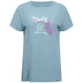 thumbnail image 2 of Women's Levelwear Blue Miami Marlins Influx Spring Training Sunrise Bold T-Shirt, 2 of 3