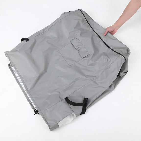 WEUVEB Heavy Duty Grey Freezer Cover - Protective Insulated Cover for Freezer, 1 Set