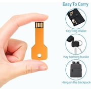 2GB USB2.0 Flash Drive 10 Pack, Color Flash Drive Key Shape Metal Thumb Drive, Portable Zip Drive USB1.2GB* 5 Mixed Colors