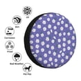 thumbnail image 4 of Goofa Daisies Flowers Pattern Universal Tire Cover for Jeep, SUV, Truck, and Trailer – Waterproof, UV-Resistant,Easy to Install, Fits 14"-17" Tires-14 inch, 4 of 6